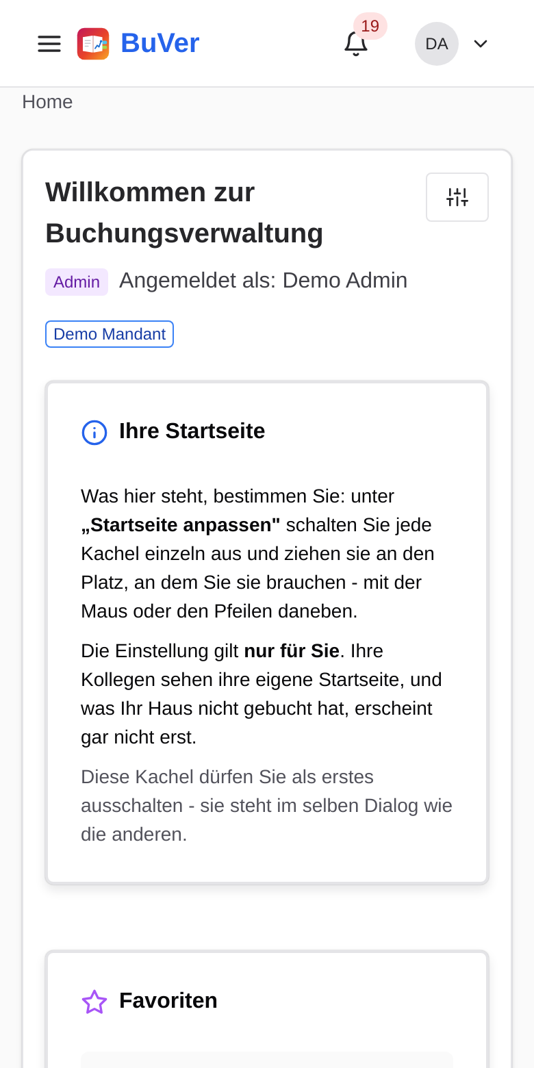 The same home page on a phone